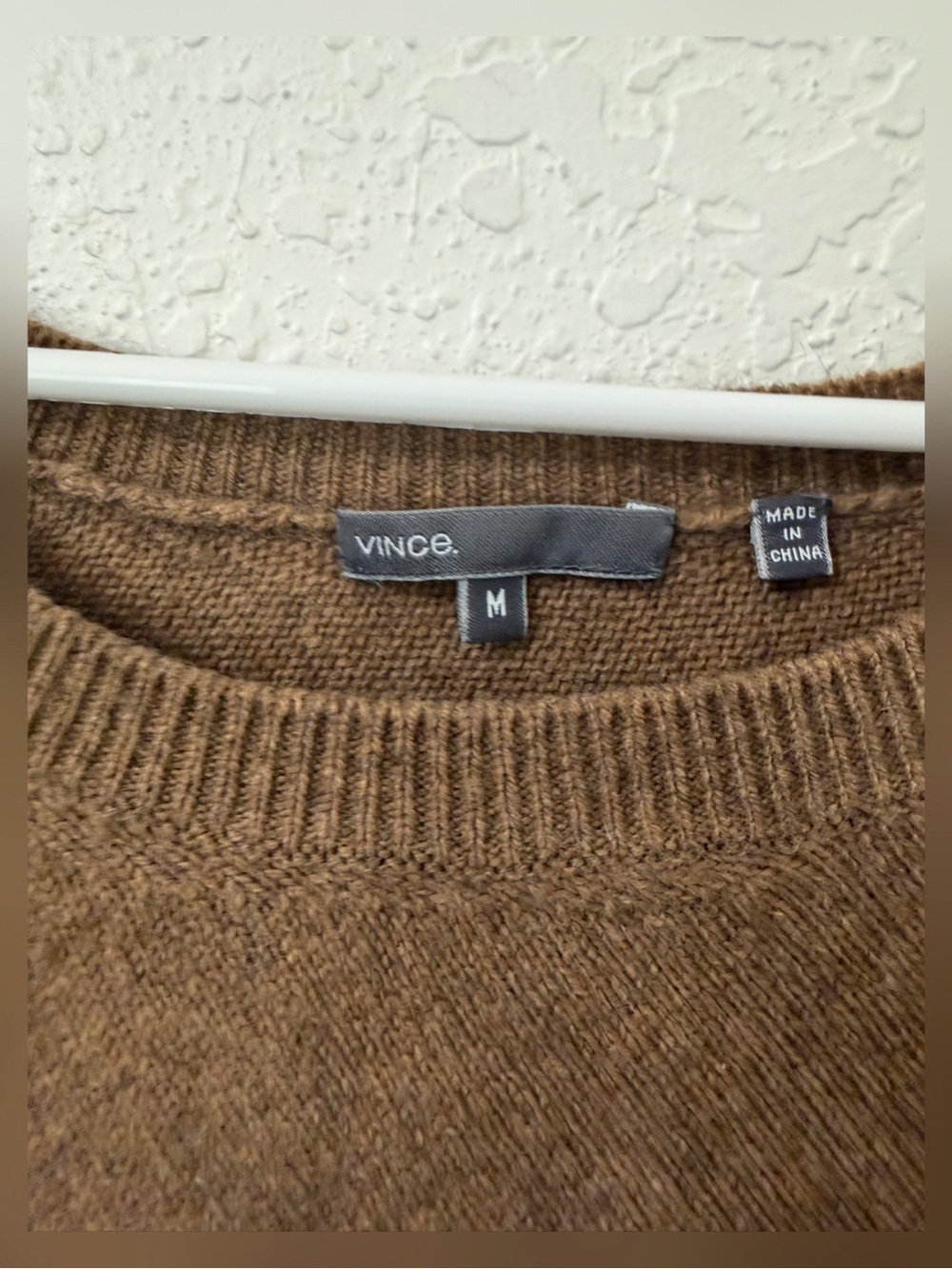 Vince Dolman Sleeve Slouchy Sweater Brown Yak Wool Size Medium - Picture 9 of 13